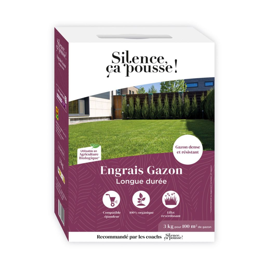 Engrais gazon longue durée UAB Silence ça pousse !