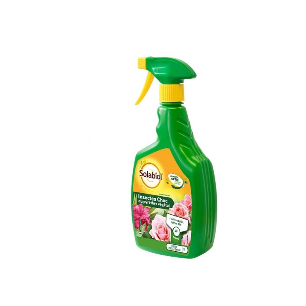 Insectes choc Solabiol au pyrèthre végétal pulvérisateur de 1L