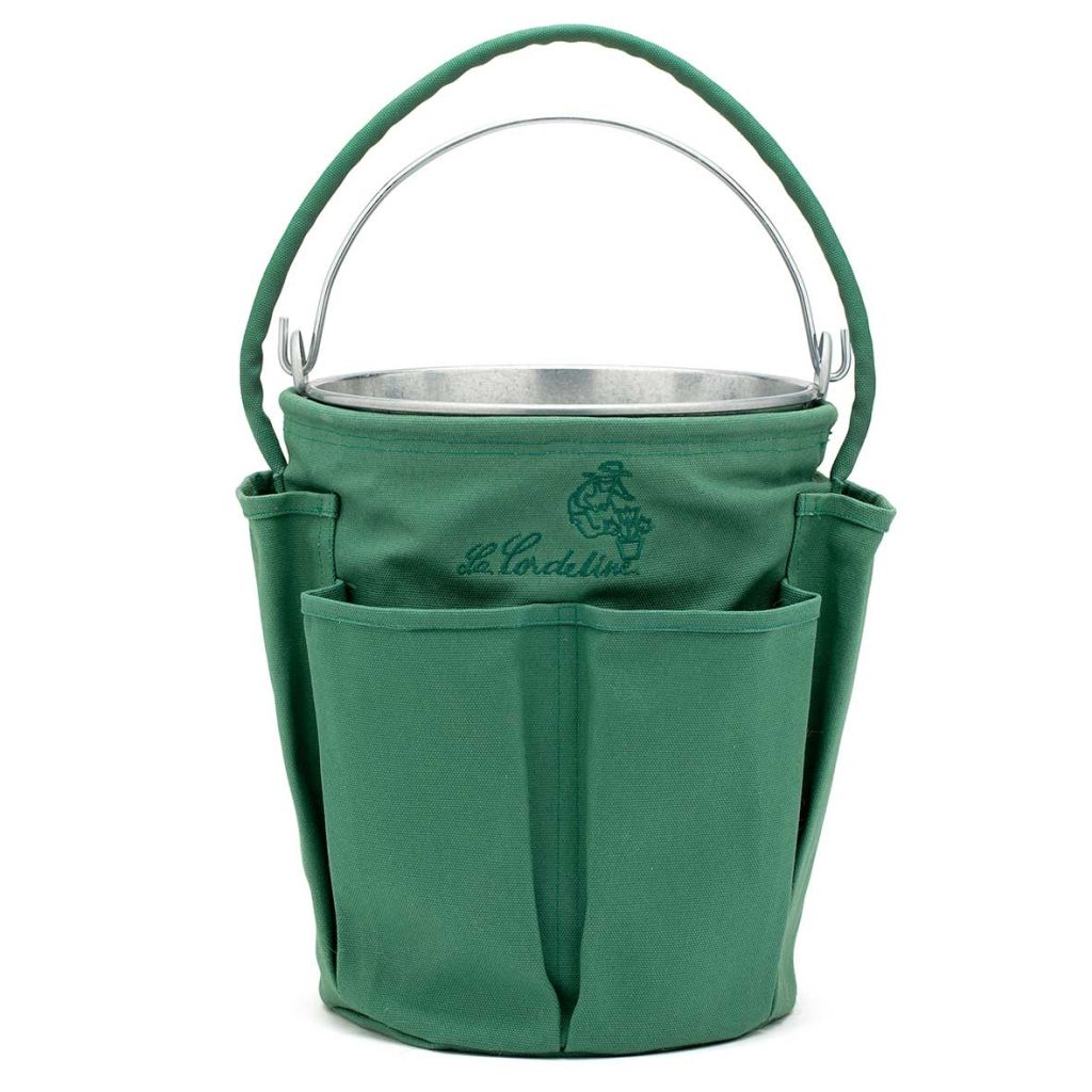 Sac pour seau 6 Poches, Brodé, avec Seau Acier Galvanisé de 13 L 