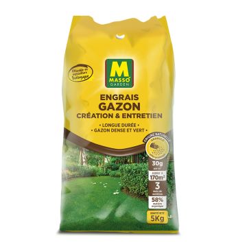 Engrais gazon Création & Entretien UAB - Masso Sac, 5kg