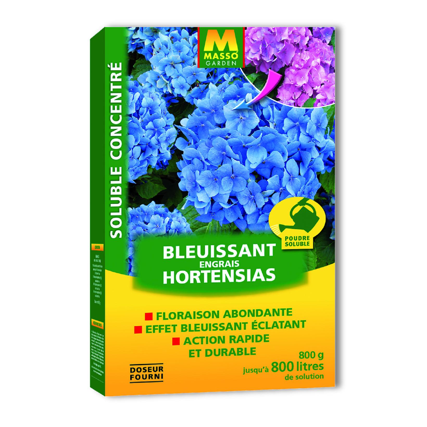 Engrais Acidifiant Pour Hortensias Bleus - Sulfate D'aluminium - Sachet 14x20 Cm - Pour Jardin Et Balcon - 10