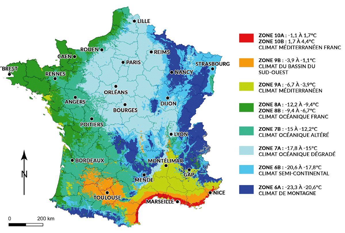 Carte de rusticité Carte de rusticité